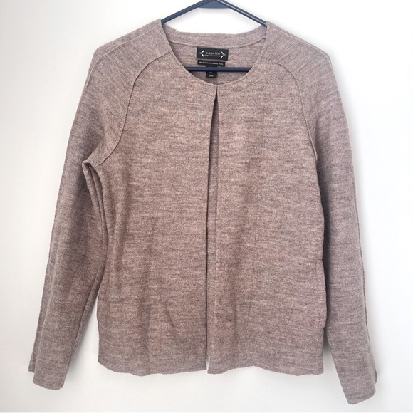 Nanette Lepore Brown 100% Merino Wool Cardigan Size Small - Picture 1 of 7